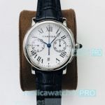 GZ Factory Cartier Rotonde de Cartier White Chronograph Watch 7750 Movement